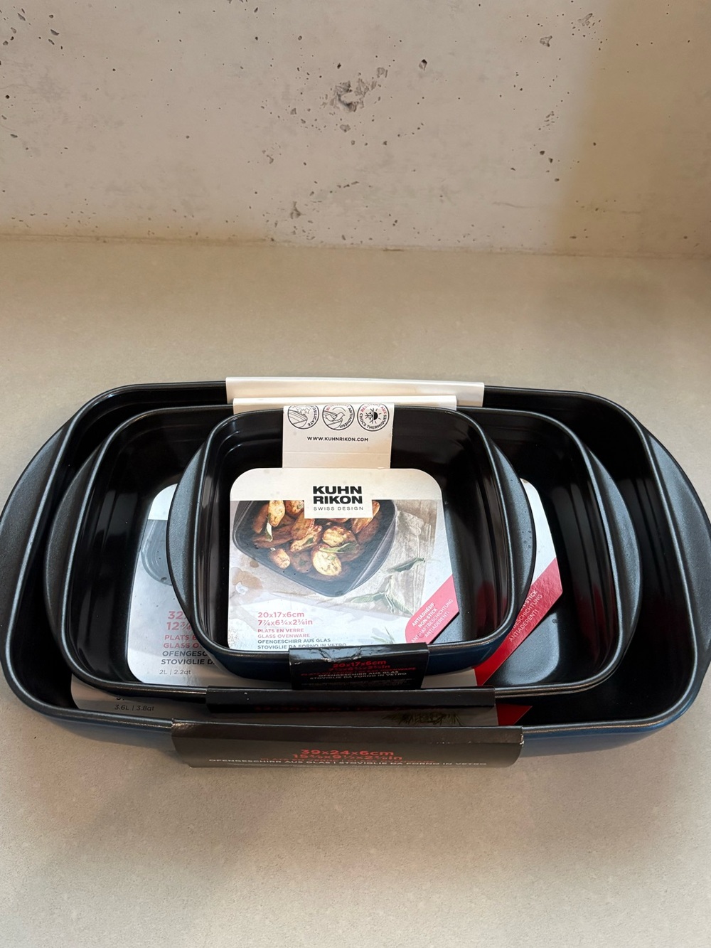 Kuhn Rikon Blue Nesting Bakeware Set